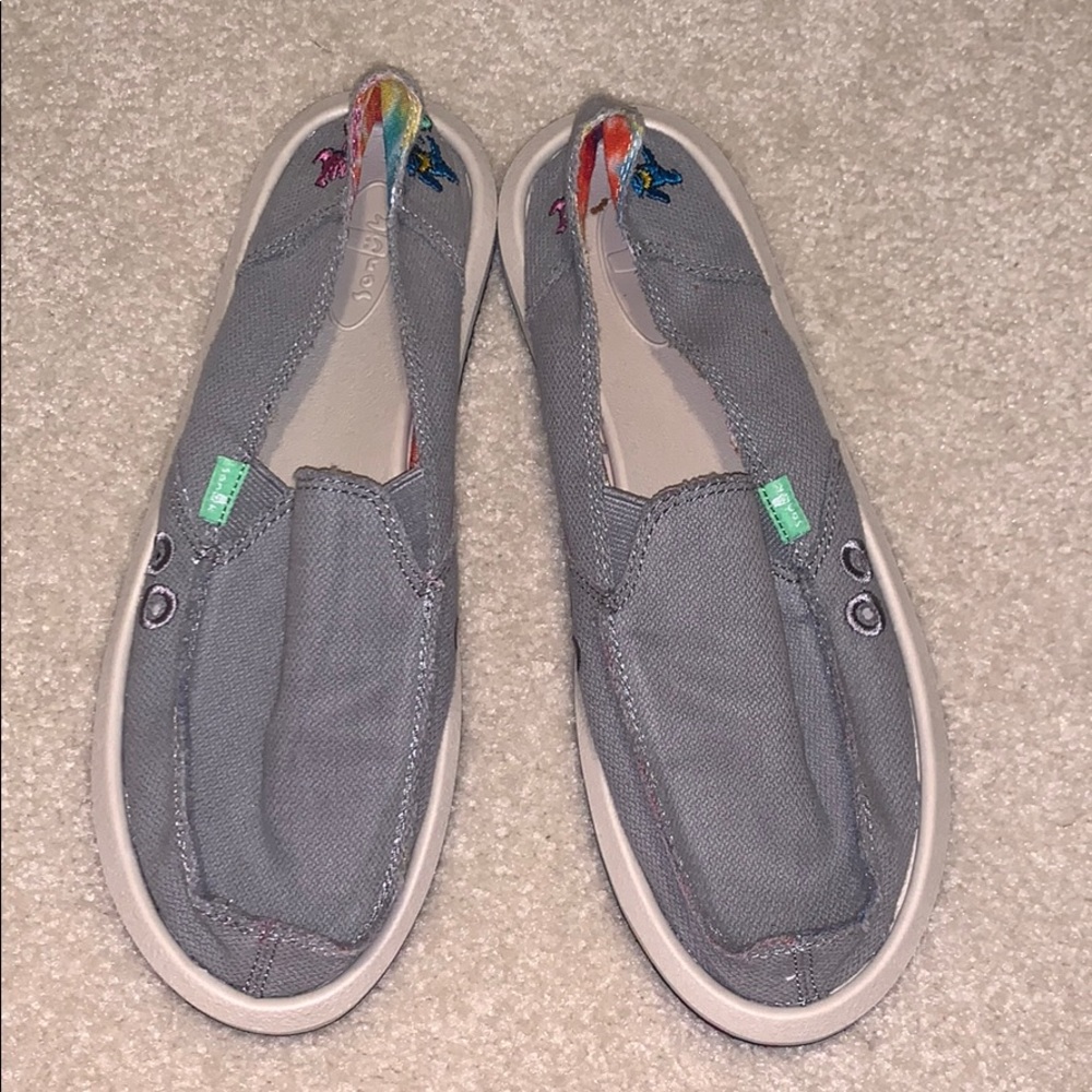 Grateful Dead Sanuk slip ons